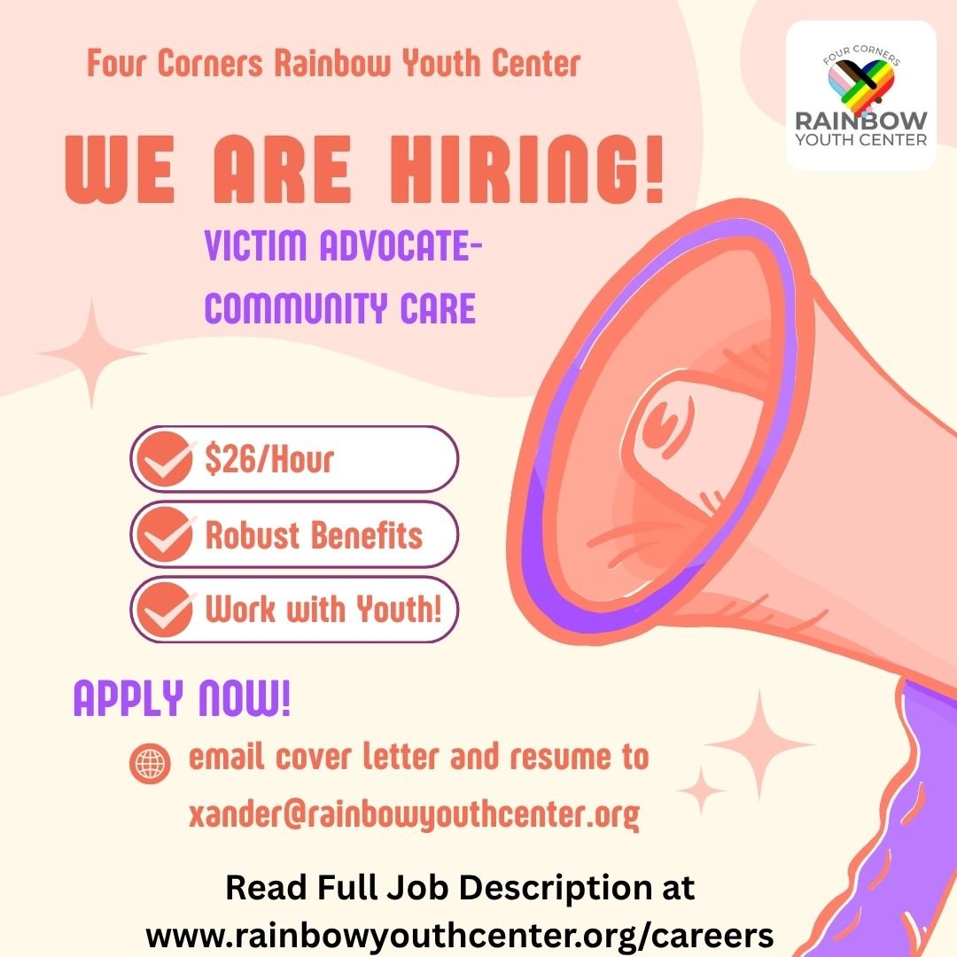 We are hiring a Victim Advocate